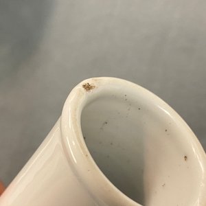 Een Chinese blauw-witte hamervormige 'feniks' vaas, Kangxi merk, 19/20e eeuw — foto 8