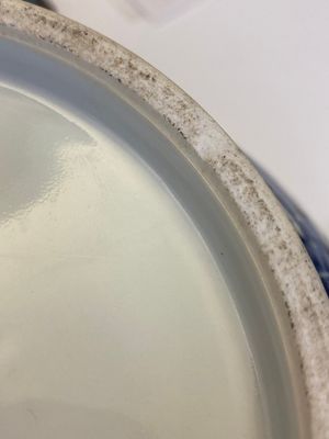Een Chinese blauw-witte 'hu' vaas met lotusslingers, Qianlong merk, 19e eeuw — foto 16