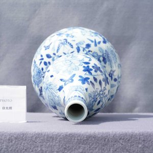 Een Chinese blauw-witte kalebasvaas, 19e eeuw — foto 9