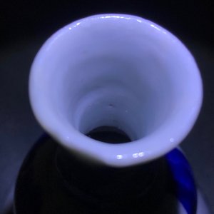Een Chinese blauw-witte kalebasvaas met figuratief decor, Transitie periode — foto 7