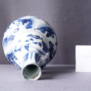 Een Chinese blauw-witte kalebasvaas, Wanli — foto 9