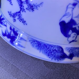 Een Chinese blauw-witte kan en een kom met een tijger, Kangxi merk en periode — foto 16