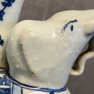Een Chinese blauw-witte kendi in de vorm van een olifant, Wanli — foto 18