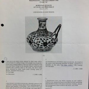 Een Chinese blauw-witte kendi met zilveren montuur, Ming — foto 9