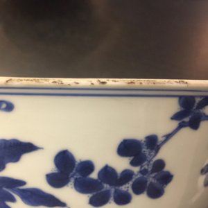 Een Chinese blauw-witte kom met een konijn, Kangxi — foto 17
