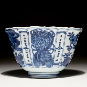 Een Chinese blauw-witte kraaienkom, Ming, Wanli — foto 2