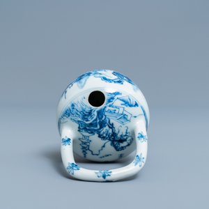 Een Chinese blauw-witte lijmpot voor de Vietnamese markt, Kangxi — foto 6