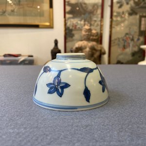 Een Chinese blauw-witte 'paleis' kom, Kangxi — foto 14