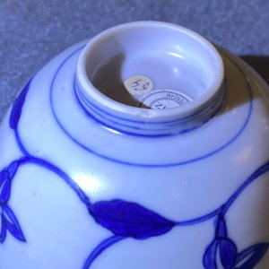 Een Chinese blauw-witte 'paleis' kom, Kangxi — foto 19
