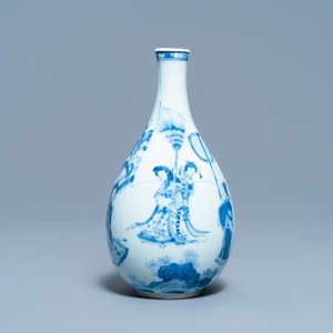 Een Chinese blauw-witte peervormige vaas, Kangxi — foto 4