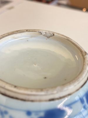Een Chinese blauw-witte peervormige vaas met verhalend decor, Kangxi — foto 13
