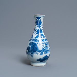 Een Chinese blauw-witte peervormige vaas, Transitie periode — foto 2