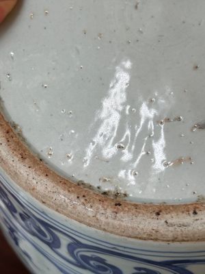 Een Chinese blauw-witte pot met 'Ba Xian Zhu Shou 八仙祝壽', Wanli merk en mogelijk periode — foto 18