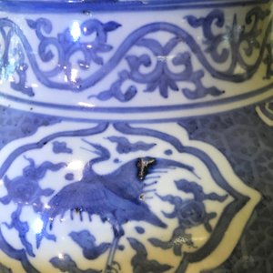 Een Chinese blauw-witte pot met decor van onsterfelijken, Wanli — foto 22