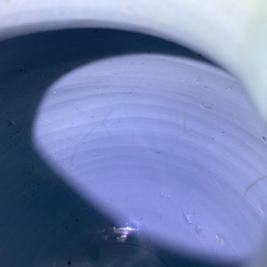 Een Chinese blauw-witte pot met feniksen, figuratief haas merk, Transitie periode — foto 13