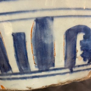 Een Chinese blauw-witte pot met vogels in een landschap, Wanli — foto 30