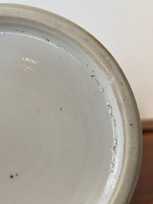 Een Chinese blauw-witte 'Sanxing' rouleau vaas, wellicht 19e eeuw — foto 7