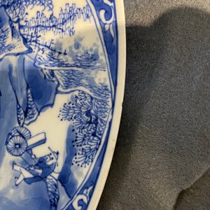Een Chinese blauw-witte schotel met muzikanten, Kangxi — foto 11