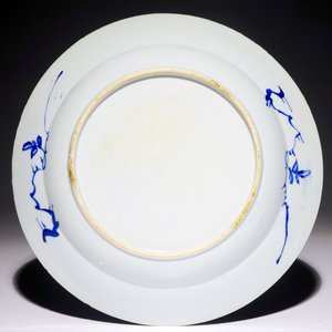 Een Chinese blauw-witte schotel met scène uit "De Romance van de Westelijke Kamer", Yongzheng — foto 2