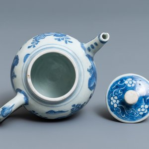 Een Chinese blauw-witte theepot met figuren, Hatcher cargo scheepswrak, Transitie periode — foto 6