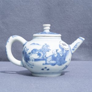 Een Chinese blauw-witte theepot met figuren, Hatcher cargo scheepswrak, Transitie periode — foto 8