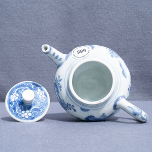 Een Chinese blauw-witte theepot met figuren, Hatcher cargo scheepswrak, Transitie periode — foto 10