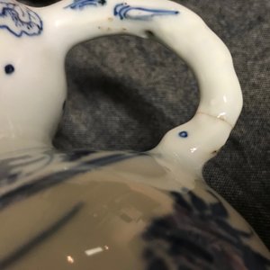Een Chinese blauw-witte vaas met floraal decor, Transitie periode — foto 8