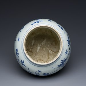 Een Chinese blauw-witte vaas met florale decors, Transitie periode — foto 5