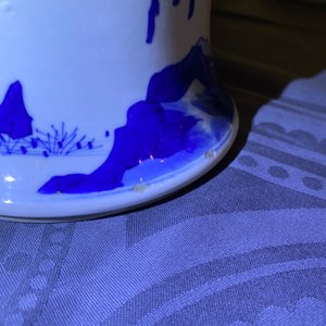 Een Chinese blauw-witte vaas met herten en kraanvogels, Kangxi — foto 12
