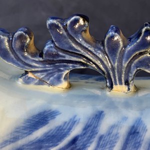 Een Chinese blauw-witte vaas met krijgers, 19e eeuw — foto 8