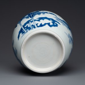 Een Chinese blauw-witte vaas met kylins, Transitie periode — foto 6