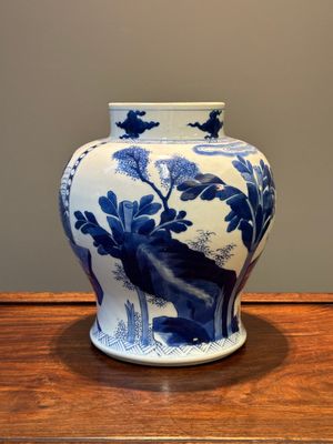 Een Chinese blauw-witte vaas met 'Lange Lijzen', Kangxi — foto 2