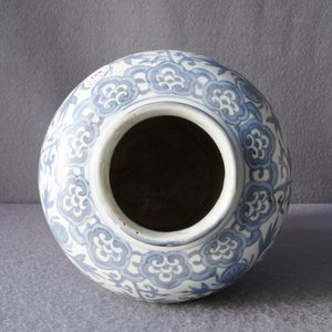 Een Chinese blauw-witte vaas met lotusslingers, Jiajing — foto 9
