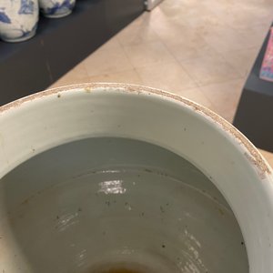 Een Chinese blauw-witte vaas met lotusslingers, Qianlong — foto 12
