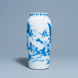 Een Chinese blauw-witte vaas met onsterfelijken, Transitie periode — foto 1