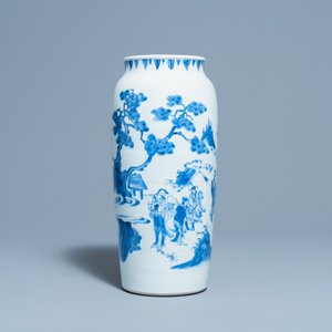 Een Chinese blauw-witte vaas met onsterfelijken, Transitie periode — foto 4
