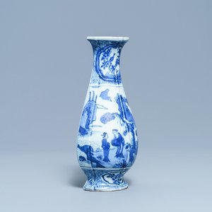 Een Chinese blauw-witte wandvaas, Wanli — foto 2