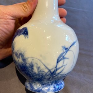 Een Chinese blauw-witte 'Wang Bu' vaas, Yongzheng merk, 20e eeuw — foto 12