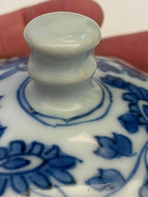 Een Chinese blauw-witte wijnkan met kylins, Transitie periode — foto 18