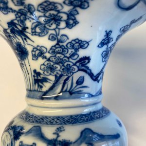 Een Chinese blauw-witte 'zhadou', Kangxi — foto 13