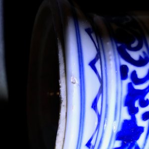 Een Chinese blauwwitte beker naar Europees zilveren model, Kangxi — foto 8