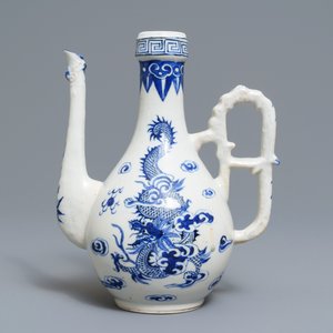 Een Chinese blauwwitte 'Bleu de Hue' kan voor de Vietnamese markt, 19e eeuw — foto 3