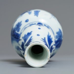 Een Chinese blauwwitte kalebasvaas met de kalligraaf Wang Xizhi, Transitie periode — foto 7