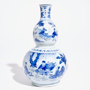 Een Chinese blauwwitte kalebasvaas, Transitie periode — foto 2