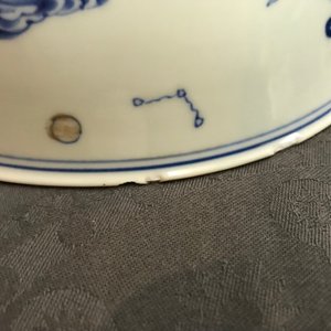 Een Chinese blauwwitte kom met de 'Cao zussen', Chenghua merk, Kangxi — foto 12