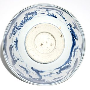 Een Chinese blauwwitte kom met herten, Wanli — foto 5