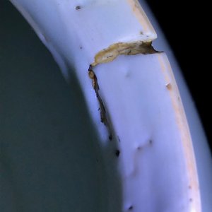 Een Chinese blauwwitte pot met een kylin, Transitie periode — foto 9