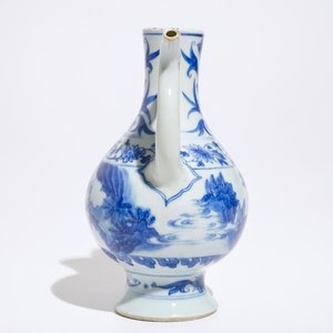 Een Chinese blauwwitte schenkkan, Transitie periode — foto 5
