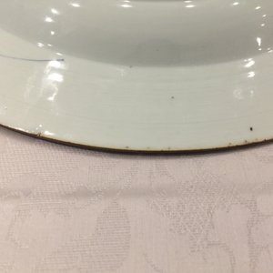 Een Chinese blauwwitte schotel met een hert en twee reigers in potlood-stijl, Yongzheng — foto 8