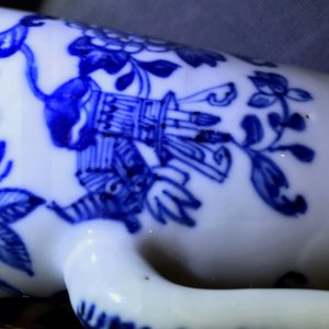 Een Chinese blauwwitte specerijenset op onderschotel, Qianlong — foto 17